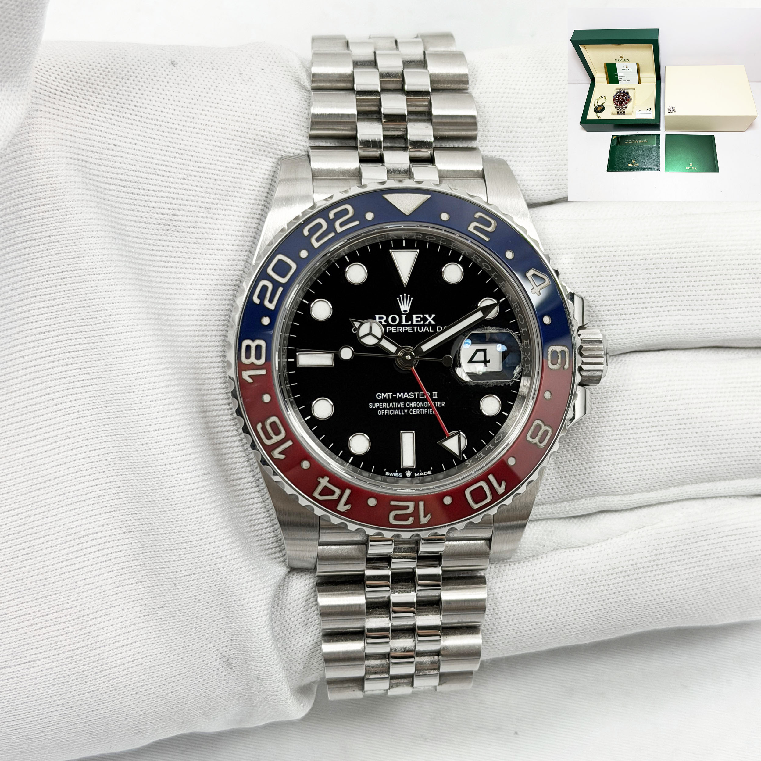 2019 Rolex GMT-Master II Pepsi 126710BLRO Jubilee Black Stainless