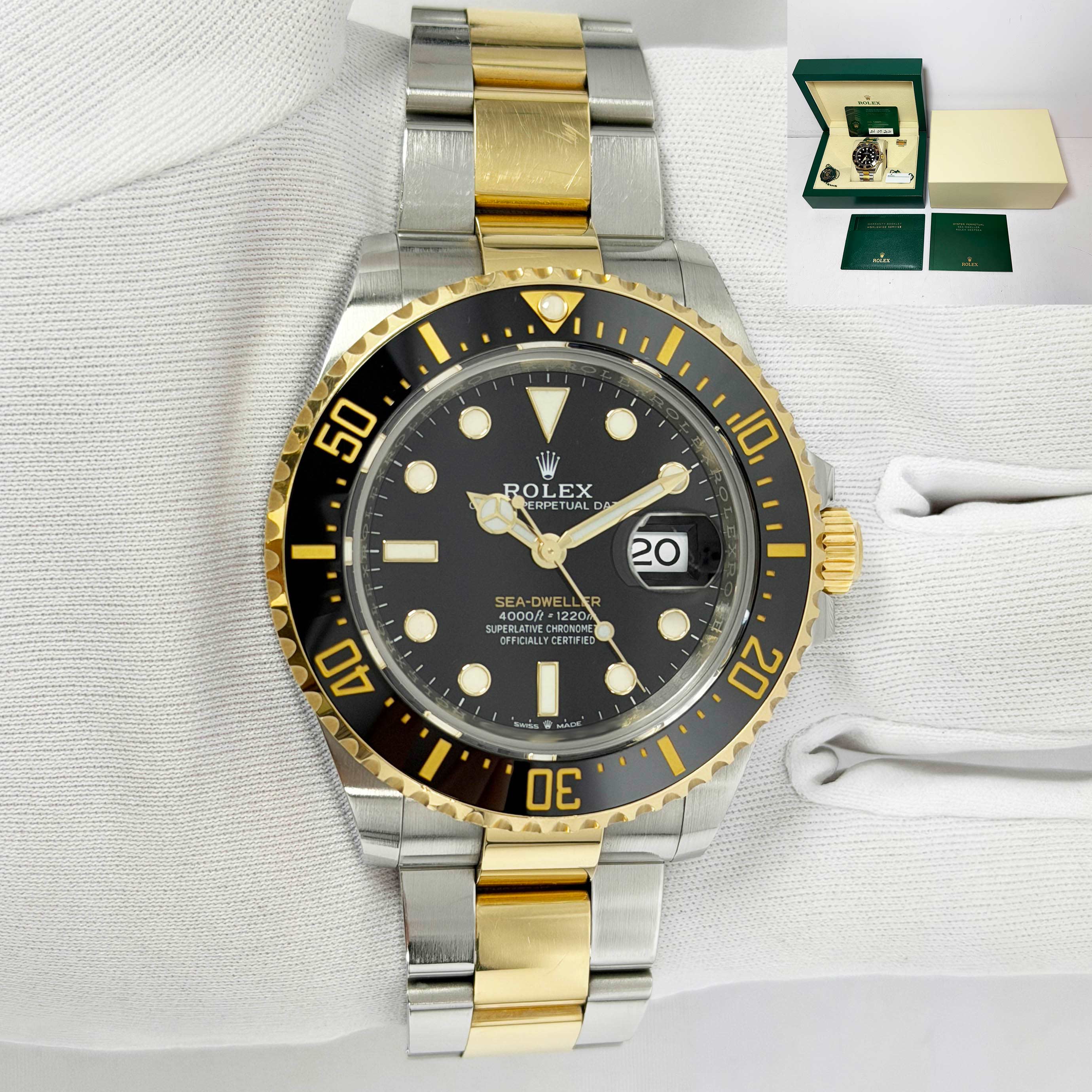 ディレイア　ゼル 2021 Rolex Sea-Dweller 126603 43MM Two-Tone Yellow Gold Steel Box