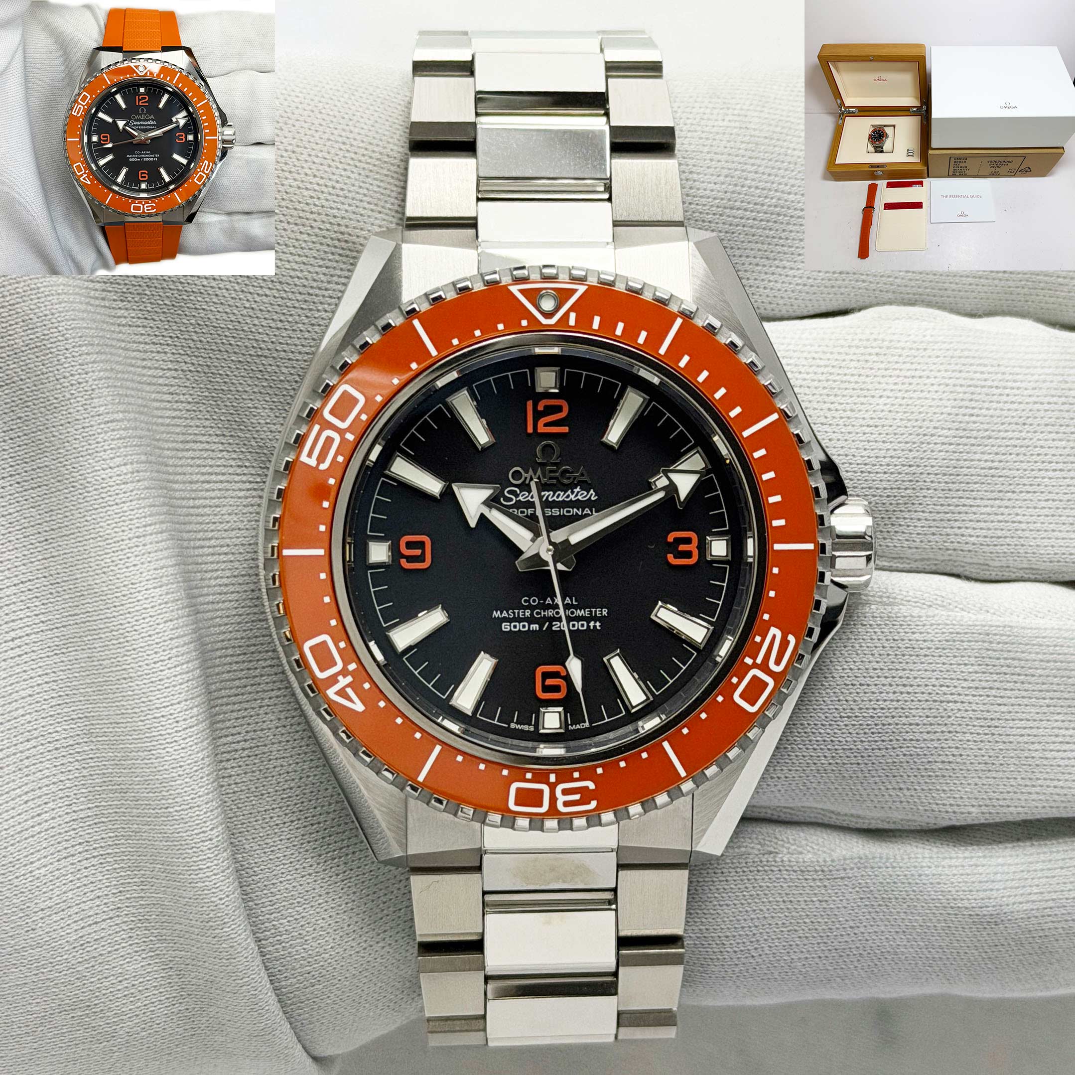 2026 Omega Seamaster Planet Ocean 217.30.42.21.01.003 42MM Black Steel Box Paper
