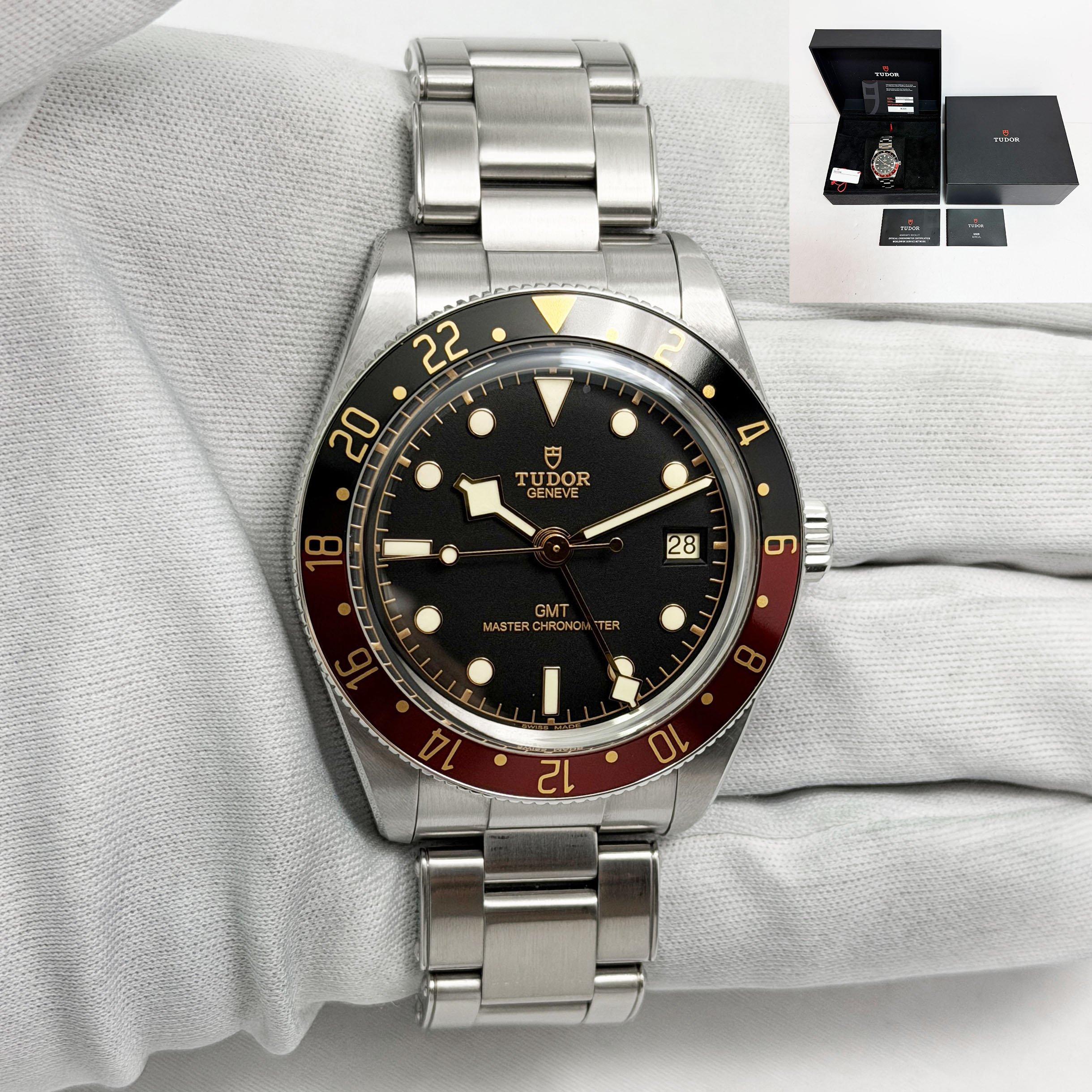 2025 Tudor Black Bay 58 GMT Coke 7939G1A0NRU 39MM Black Steel Box Paper