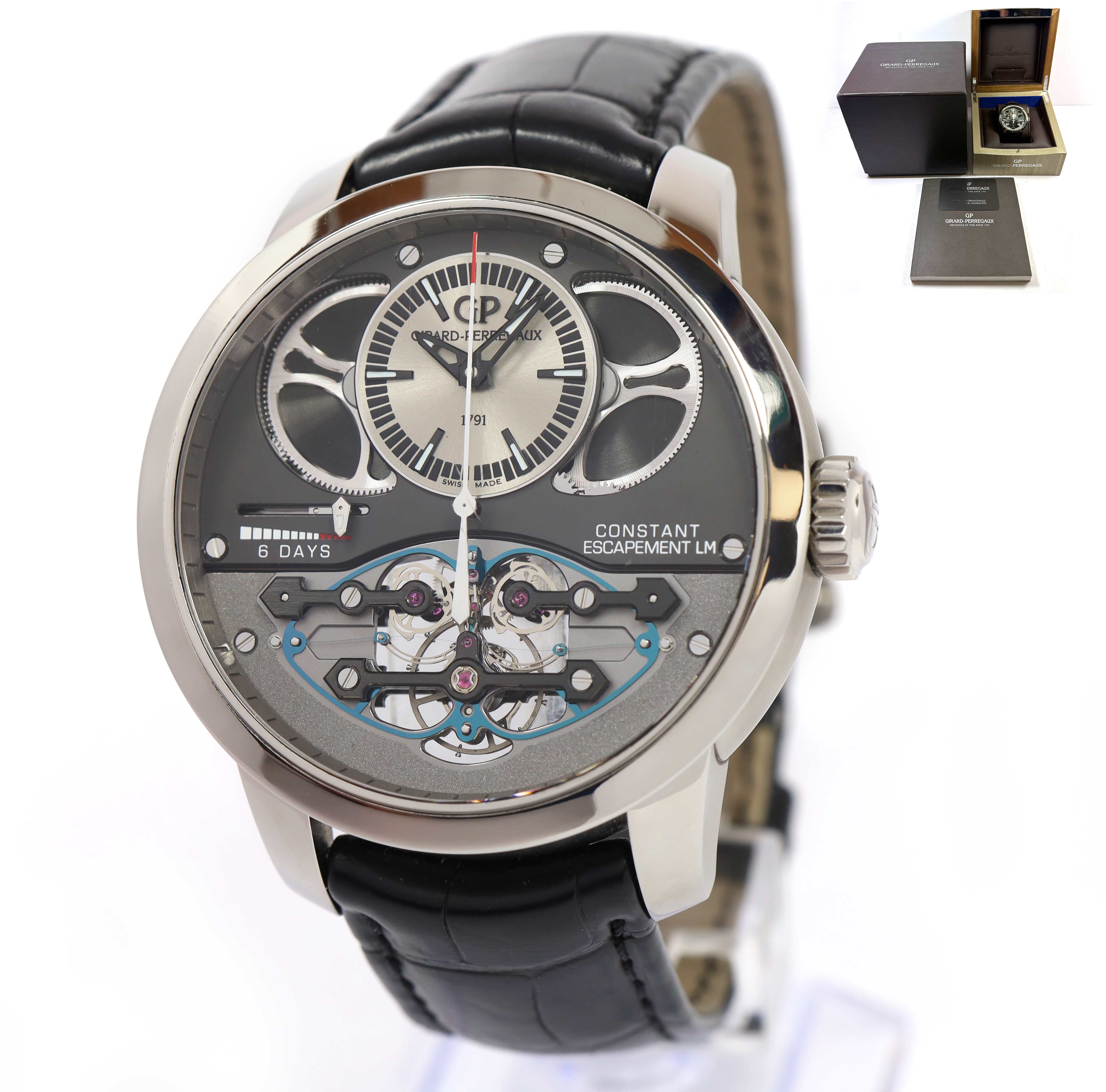Girard Perregaux Constant Escapement L.m. 93505 46MM Titanium Box Papers