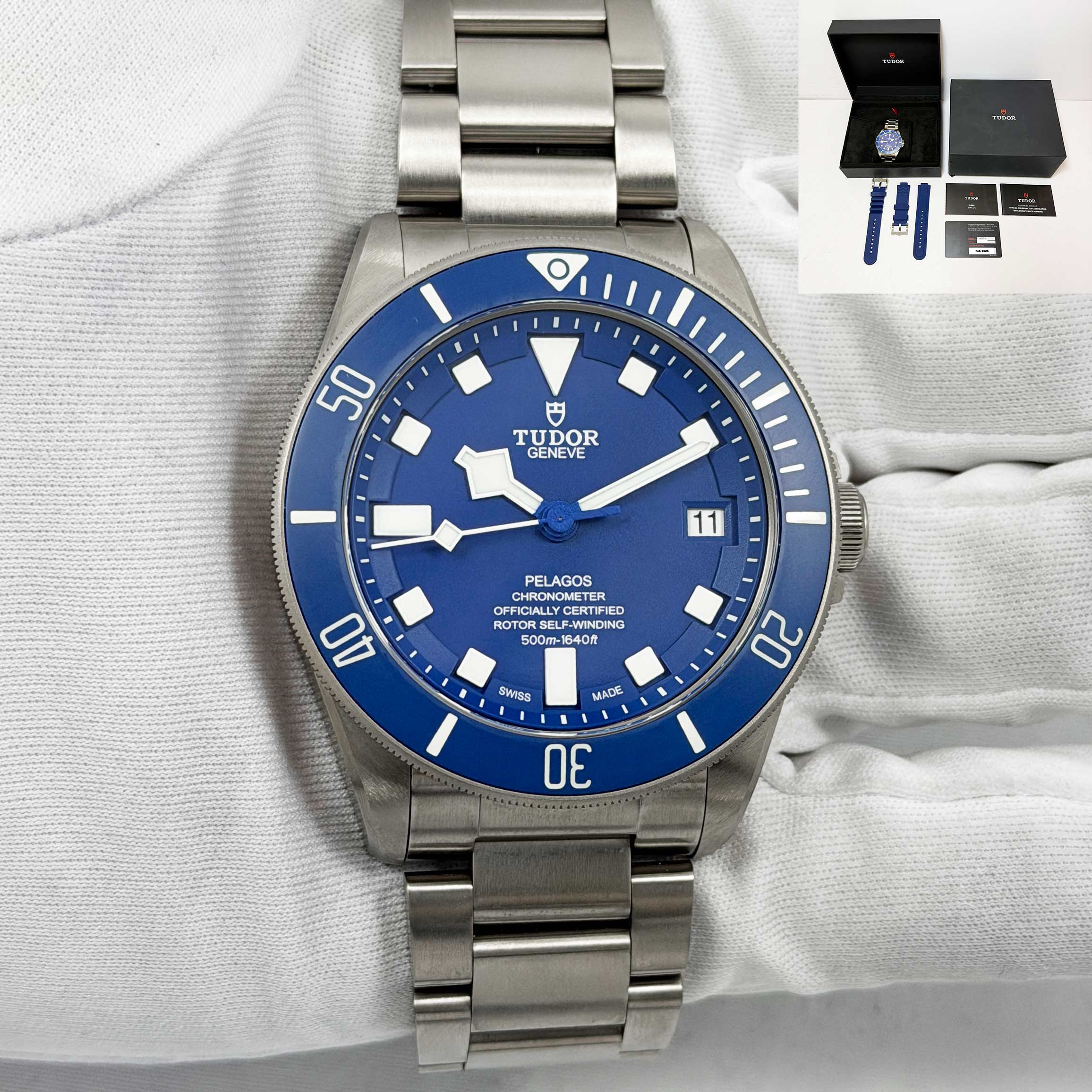 2026 Tudor Pelagos 25600TB 42MM Titanium Blue Dial Box Papers