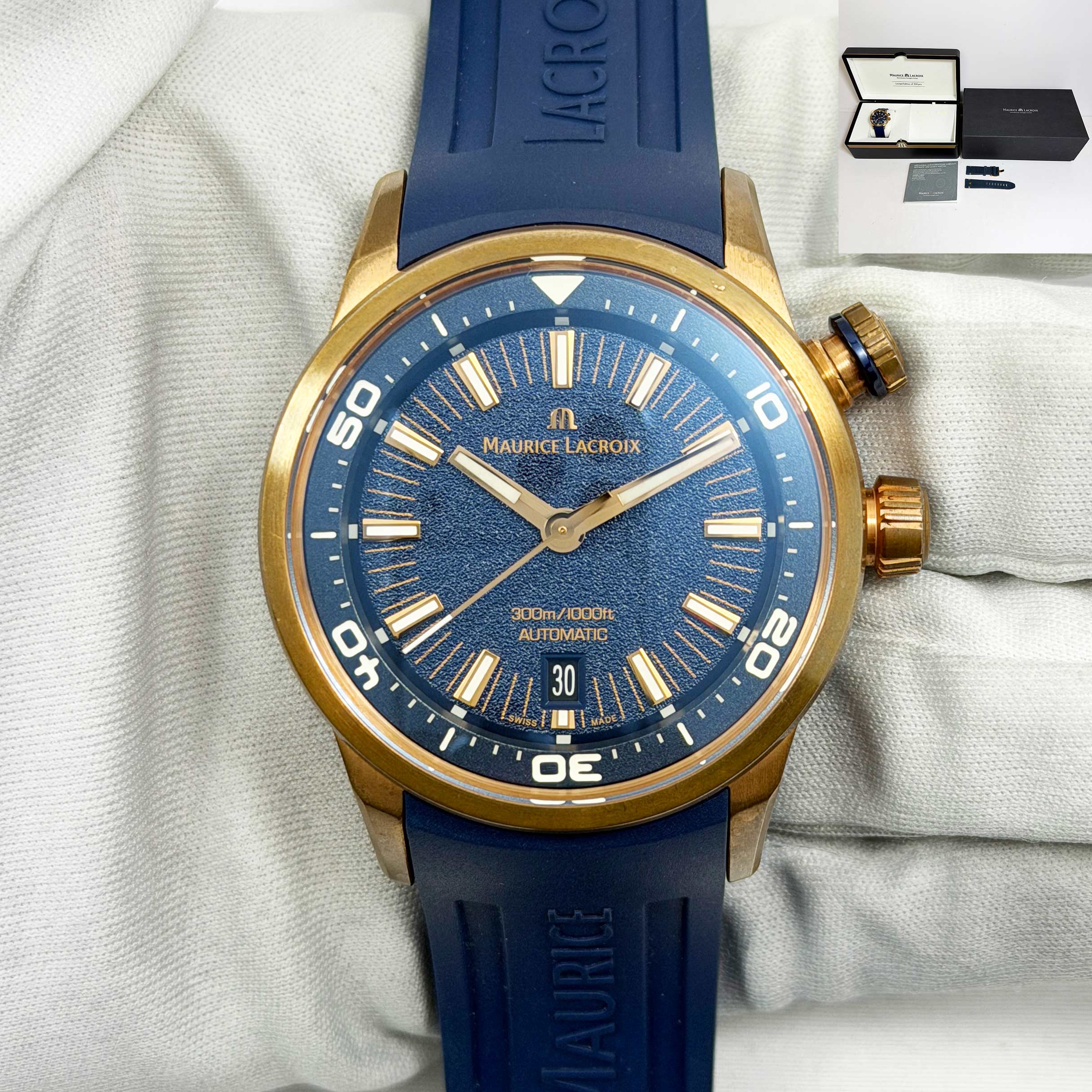2023 Maurice Lacroix Pontos S Diver PT6248-BRZ0B-430-4 42MM Blue